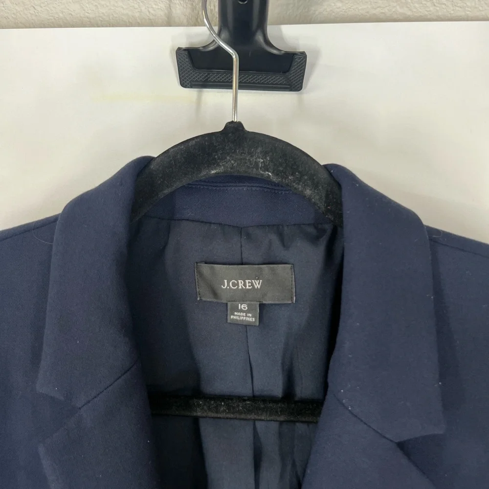 J. Crew Navy Two-Button Long Sleeve Blazer